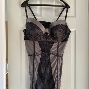 Torrid Chemise - Black and Grey - Size 2